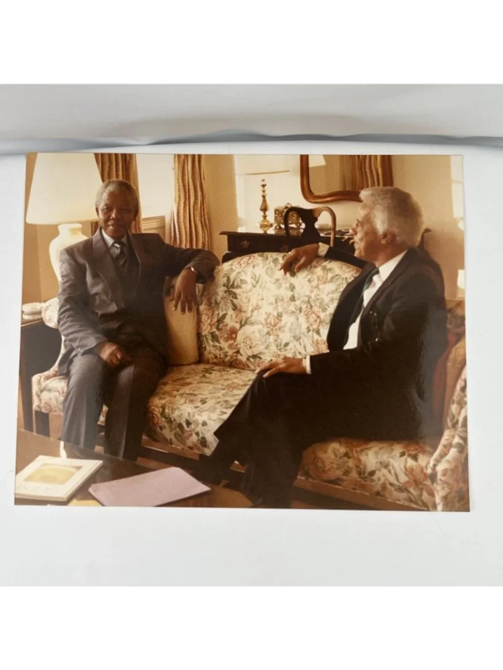 L Douglas Wilder 7 Photos 3 Are Signed 8x10 Virginia Governor Nelson Mandela